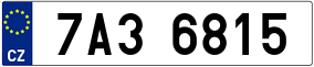 Trailer License Plate